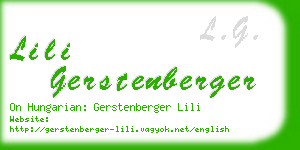 lili gerstenberger business card